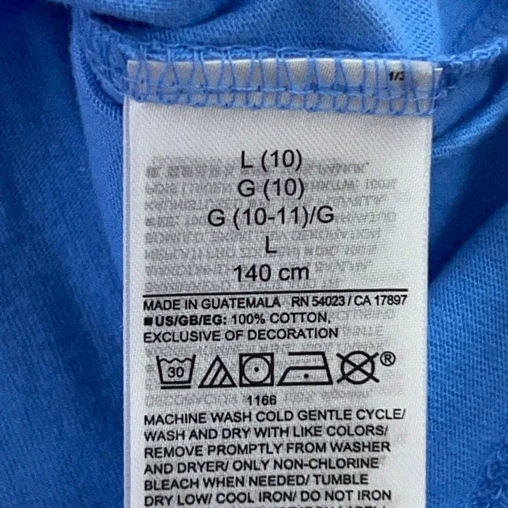 GAP Kids Large (10) Blue Everyday Soft Pocket Short Sleeve T-Shirt NWT
